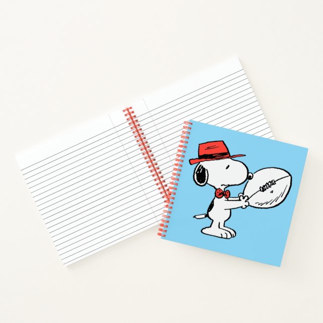 Snoopy Varsity Sports Football Notebook (Inside)