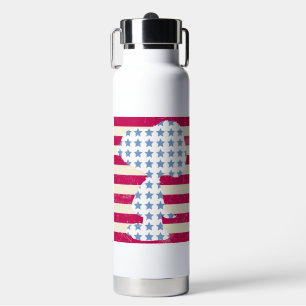 Snoopy Vintage Stars & Stripes Water Bottle