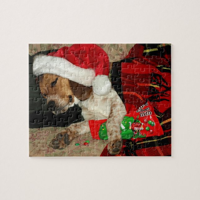 Snoopy waiting for Santa Christmas Puzzle (Horizontal)