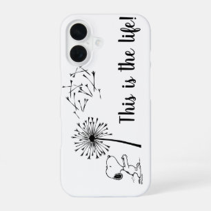 Snoopy With Dandelion iPhone 16 Case
