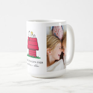Snoopy & Woodstock Doghouse   Best Grandpa Ever Coffee Mug