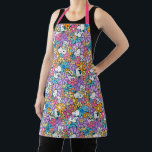 Snoopy & Woodstock Flower Pattern Apron<br><div class="desc">Check out this groovy Peanuts pattern featuring Snoopy and Woodstock.</div>