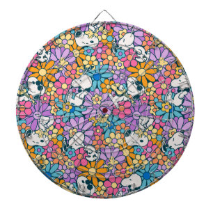Snoopy & Woodstock Flower Pattern Dartboard