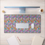 Snoopy & Woodstock Flower Pattern Desk Mat<br><div class="desc">Check out this groovy Peanuts pattern featuring Snoopy and Woodstock.</div>