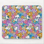 Snoopy & Woodstock Flower Pattern Mouse Pad<br><div class="desc">Check out this groovy Peanuts pattern featuring Snoopy and Woodstock.</div>