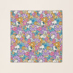 Snoopy & Woodstock Flower Pattern Scarf<br><div class="desc">Check out this groovy Peanuts pattern featuring Snoopy and Woodstock.</div>