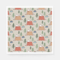 Snoopy & Woodstock Go Camping Pattern