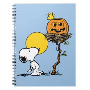 Snoopy & Woodstock Nest With Jack O' Lantern Notebook