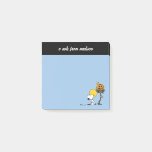 Snoopy & Woodstock Nest With Jack O' Lantern Post-it Notes