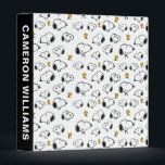 Snoopy & Woodstock Pattern Binder<br><div class="desc">Snoopy is the loveable pet beagle of Charlie Brown in the comic strip Peanuts by Charles M. Schulz. Check out this cute Peanuts design featuring Snoopy and Woodstock in a fun pattern.</div>