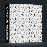 Snoopy & Woodstock Pattern Binder<br><div class="desc">Snoopy is the loveable pet beagle of Charlie Brown in the comic strip Peanuts by Charles M. Schulz. Check out this cute Peanuts design featuring Snoopy and Woodstock in a fun pattern.</div>