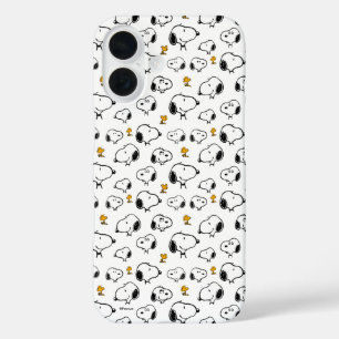 Snoopy & Woodstock Pattern iPhone 16 Case