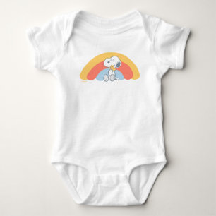 Snoopy & Woodstock Rainbow Baby Shower Bodysuit