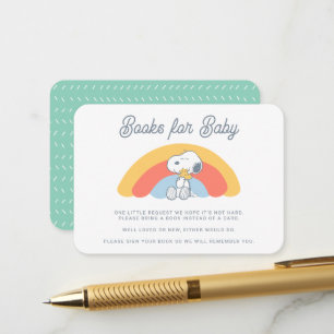 Snoopy & Woodstock Rainbow Books for Baby Enclosur Enclosure Card