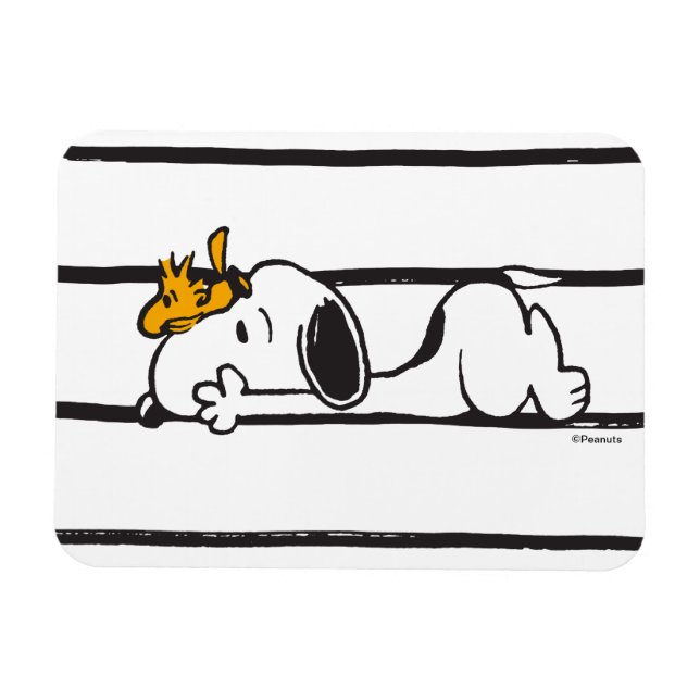 Snoopy & Woodstock | Smile Giggle Laugh Magnet (Horizontal)