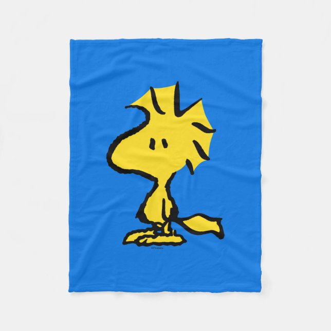 Snoopy's Friend Woodstock Fleece Blanket (Front)