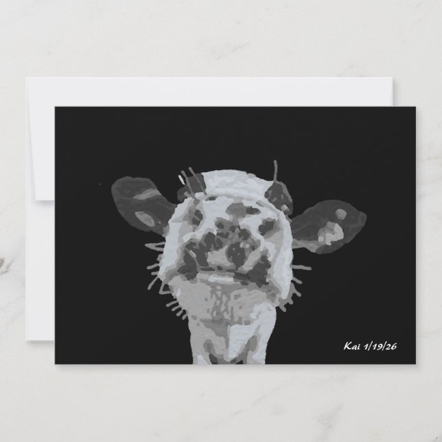 Snoot Boop, Animal Invitation (Front)