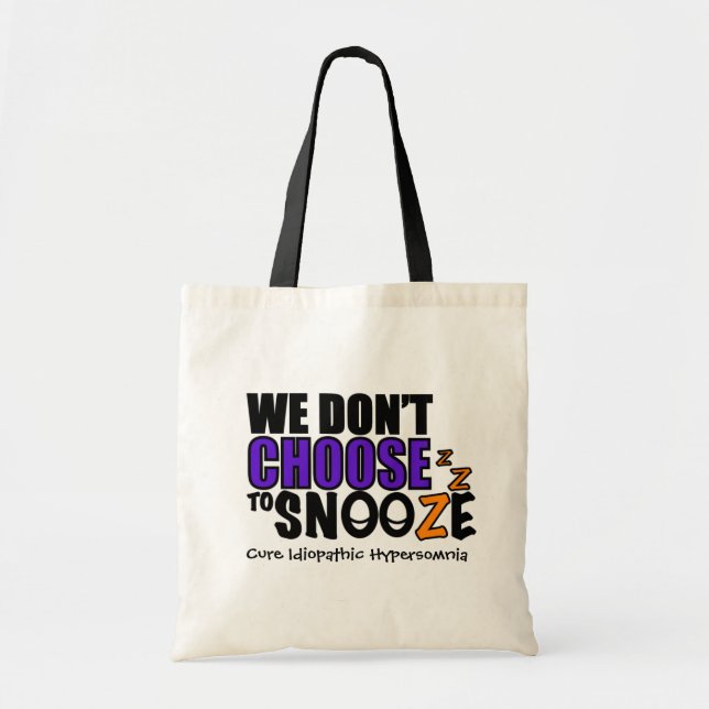 Snooze Tote Bag (Front)