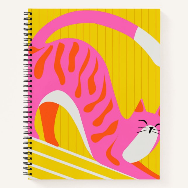 Snoozing Whiskers Notebook (Front)
