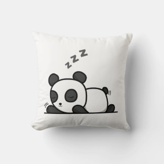 Snoozy Panda – Cozy Throw Pillow