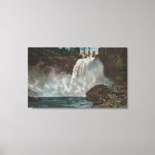 Snoqualmie Falls, WA - View of Falls at Bottom Canvas Print