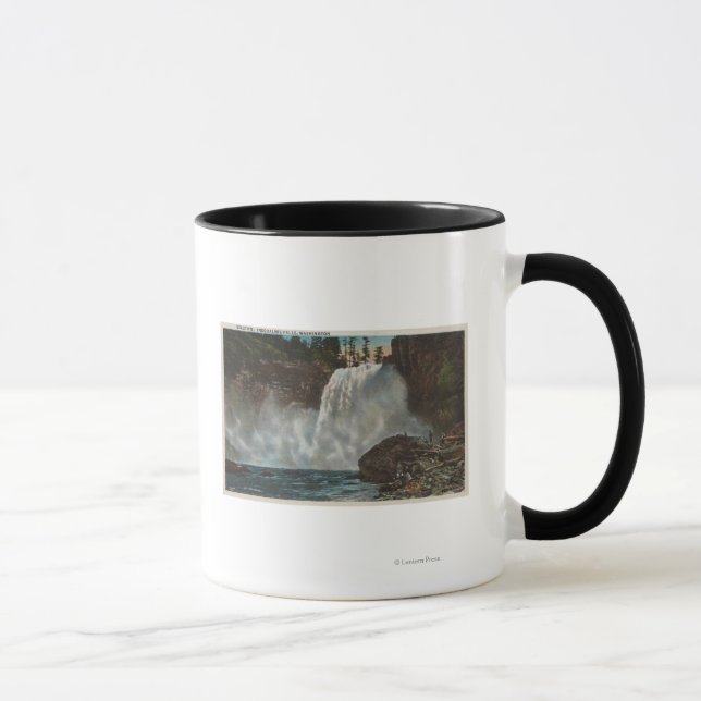 Snoqualmie Falls, WA - View of Falls at Bottom Mug (Right)