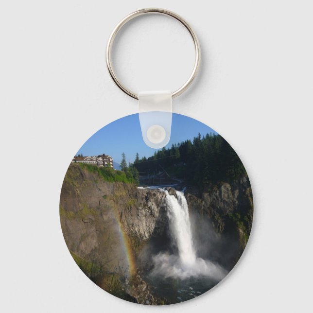 Snoqualmie Falls Washington Keychain (Front)