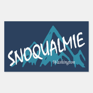 Snoqualmie Washington Mountains Sticker
