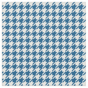 Snorkel Blue & White Houndstooth Fabric