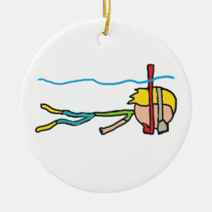 Snorkel Ceramic Ornament