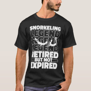 Snorkel Retired Diving Diver Snorkeling T-Shirt