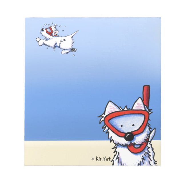 Snorkel Westies Notepad (Front)
