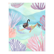 Snorkelling a tropical reef