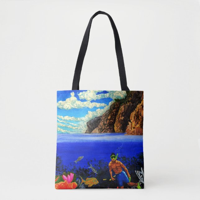Snorkelling at Black Rock  Tote Bag (Front)