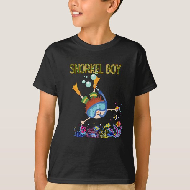 Snorkelling Boy T-Shirt (Front)