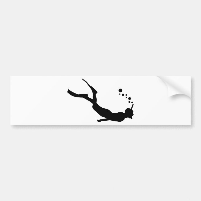 Snorkelling Bumper Sticker (Front)