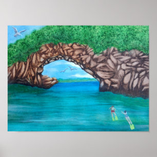 Snorkelling in Paradise Poster