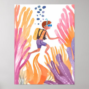 Snorkelling is awesome poster