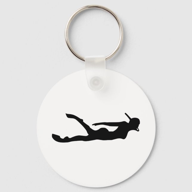 Snorkelling Keychain (Front)