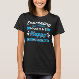 Snorkelling Swimmer Snorkeler Mask Snorkel Enthusi T-Shirt