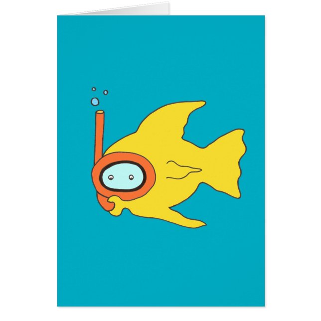 Snorkelling Swimming Yellow Fish (Front)