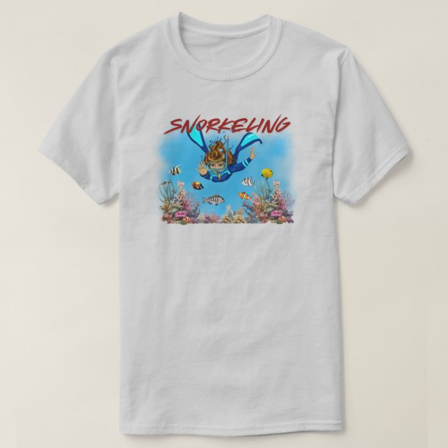 Snorkelling T-Shirt (Design Front)