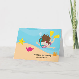 Snorkelling Thank You Card