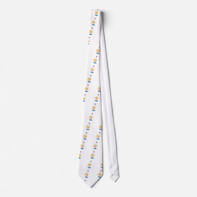 Snorkelling White Goose Tie (Front)