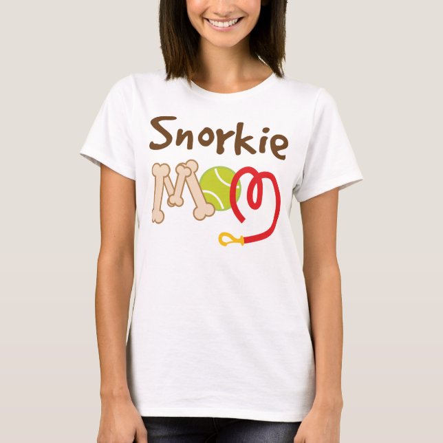 Snorkie Dog Breed Mom Gift T-Shirt (Front)