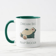 Snorlax Dream Big Nap Bigger Mug