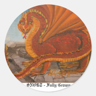 SNORT - Fully Grown Classic Round Sticker