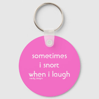 snort laugh keychain