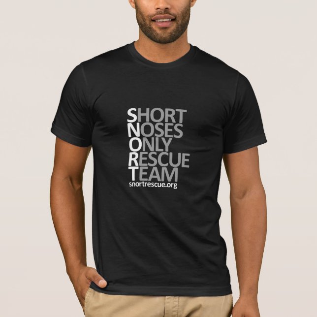 SNORT Vertical Tee Dark (Front)