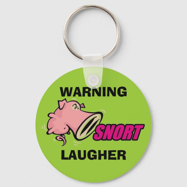 Snorting Laugher Keychain (Front)